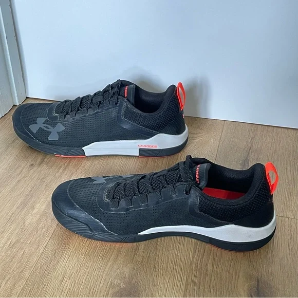 Under Armour Charged Legend Mens 10.5 Fitness Weight Lifting Cross Fit Black - Picture 5 of 7